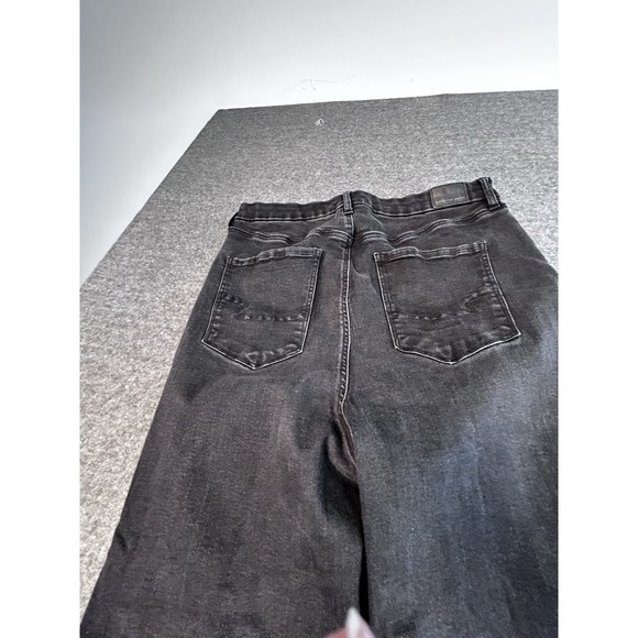 American Eagle W Size 10 Jeans Highest Rise Flare Button Fly Stretch fring - Picture 3 of 9